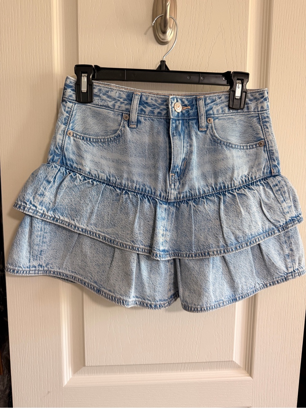American Eagle Outfitters Light Blue Denim Skirt